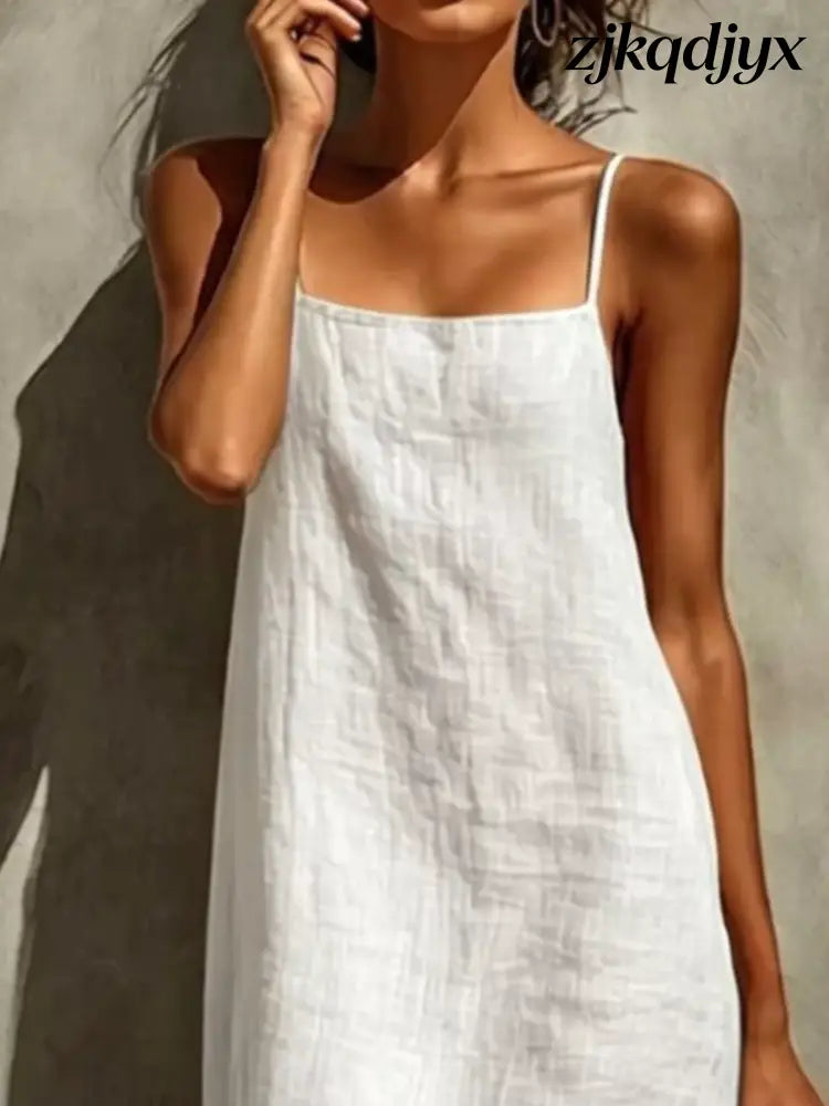 Linen Casual Maxi Dress