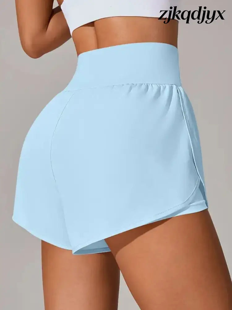 Pocketed High Waist Active Shorts