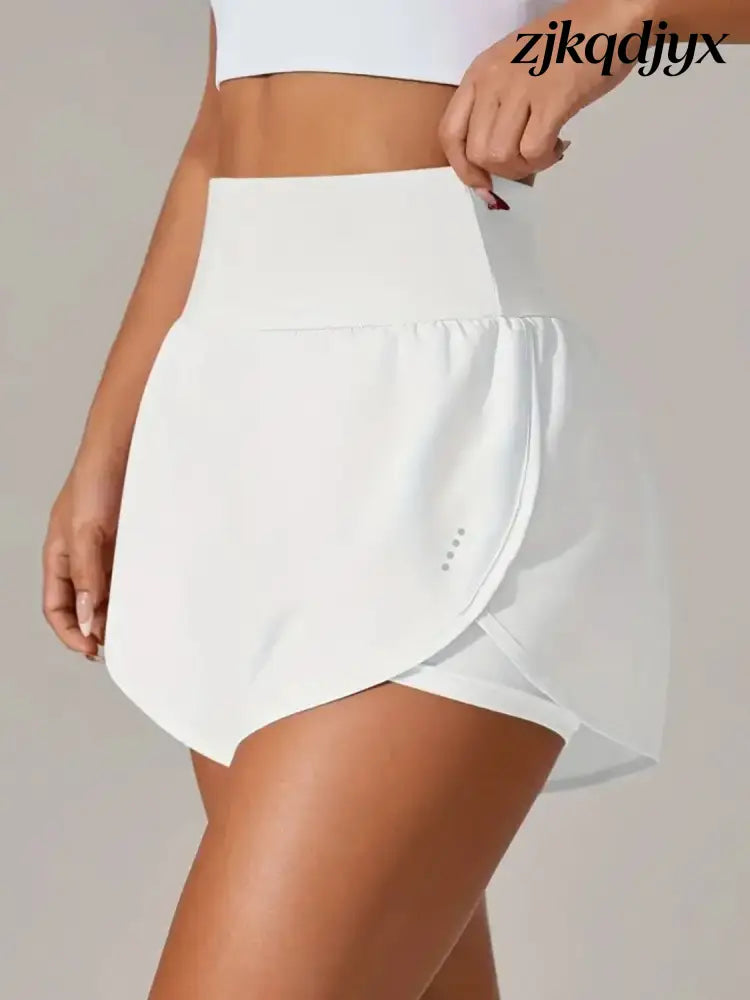 Pocketed High Waist Active Shorts