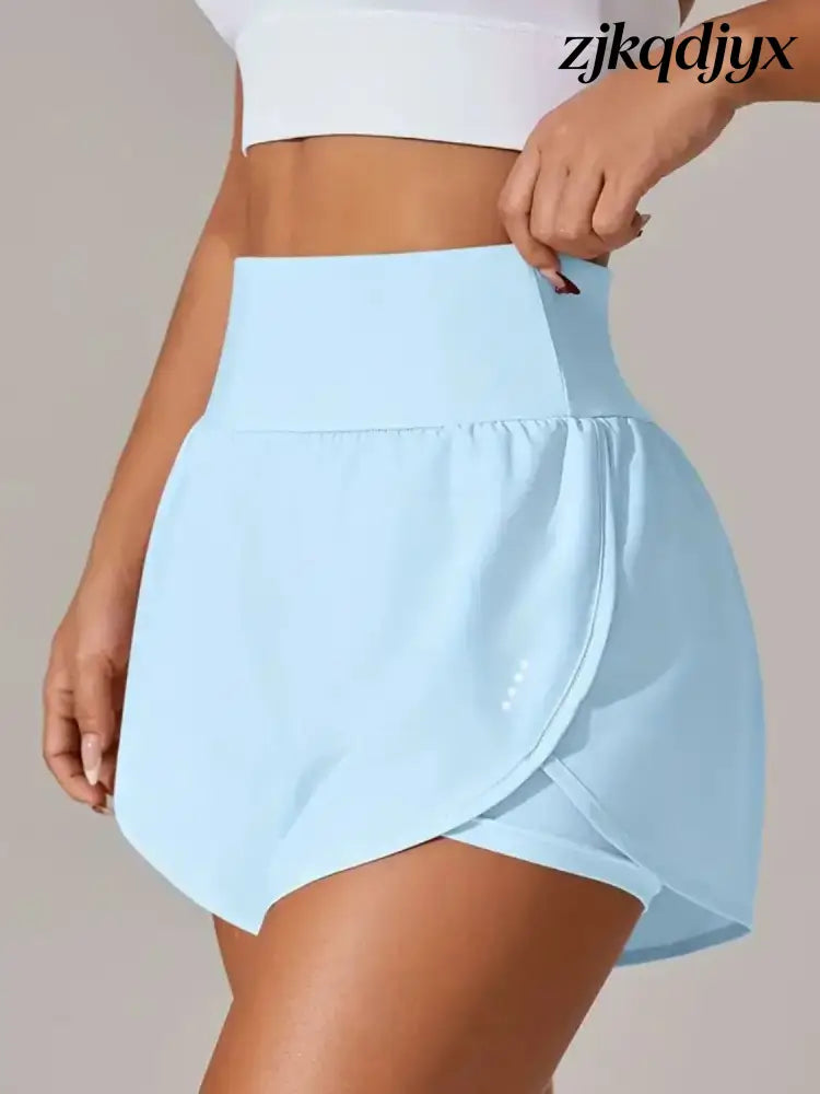 Pocketed High Waist Active Shorts