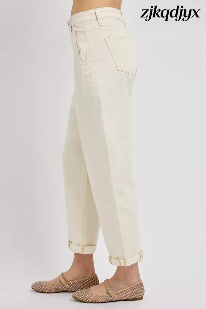 RISEN Barrel Cuffed Jeans