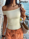 The Capri Knit Top - Yellow / S