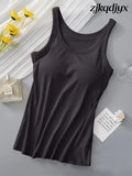 The Everyday Tank with Bra - Dark Gray / S