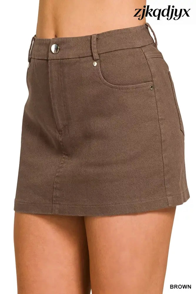 Zenana Mini Skirt